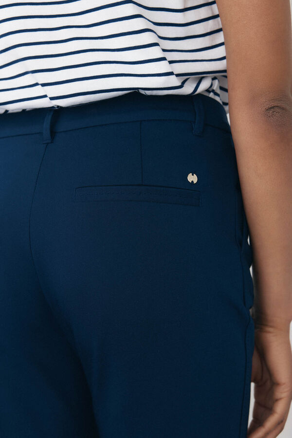 Pedro del Hierro Pantalones straight classic Azul