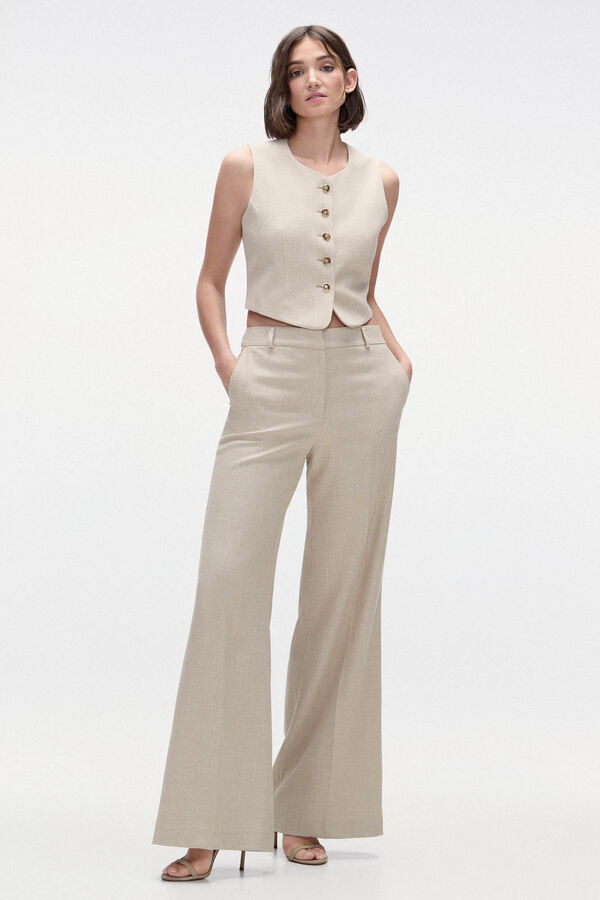 TFP by Tamara Falc&oacute; Pantal&oacute;n de traje Crudo