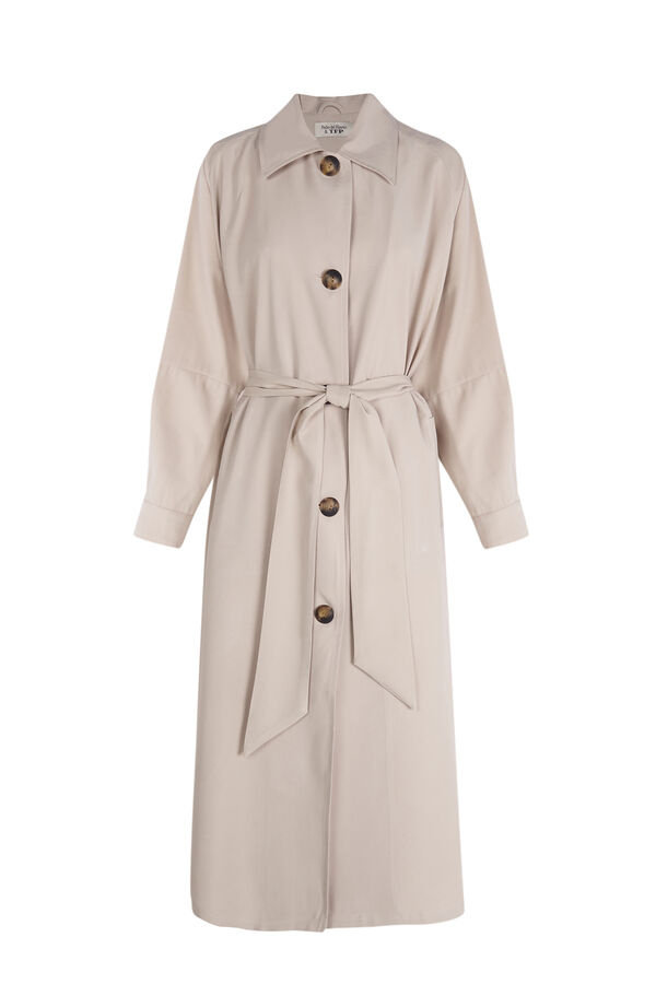 TFP by Tamara Falcó Gabardina fluida Crudo