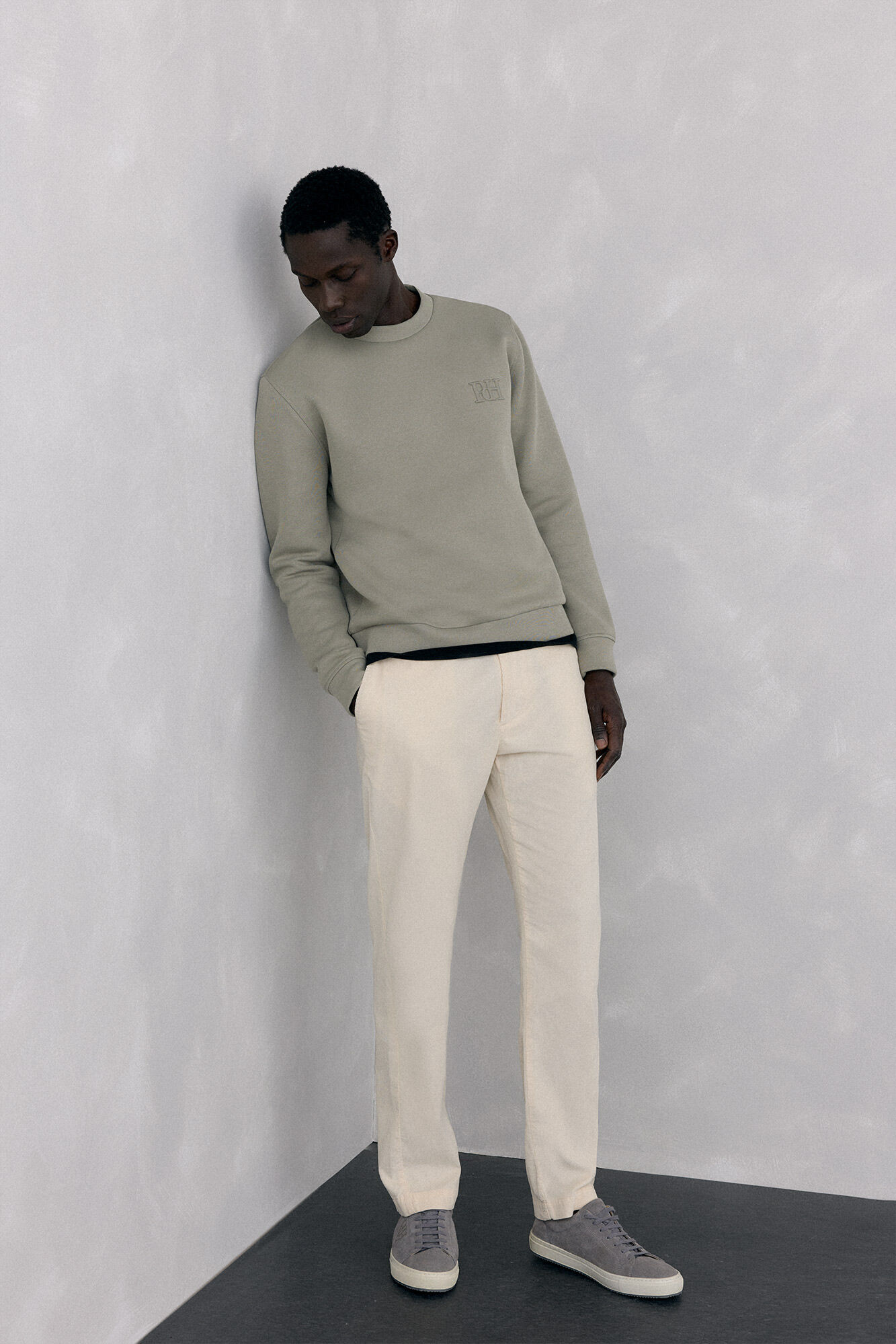 Pedro del Hierro Sudadera cuello caja tejido t&eacute;cnico