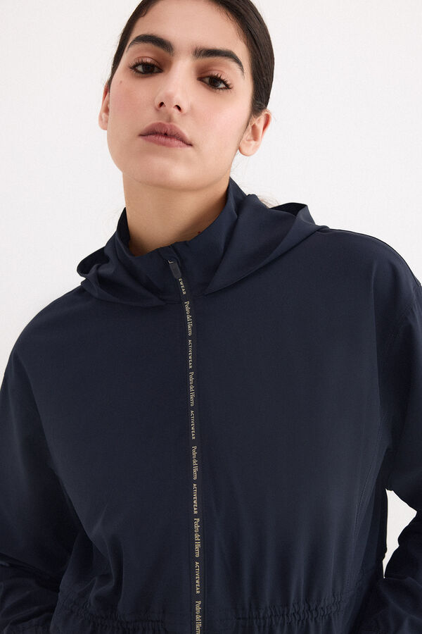 Pedro del Hierro Sudadera tejido t&eacute;cnico peplum Azul