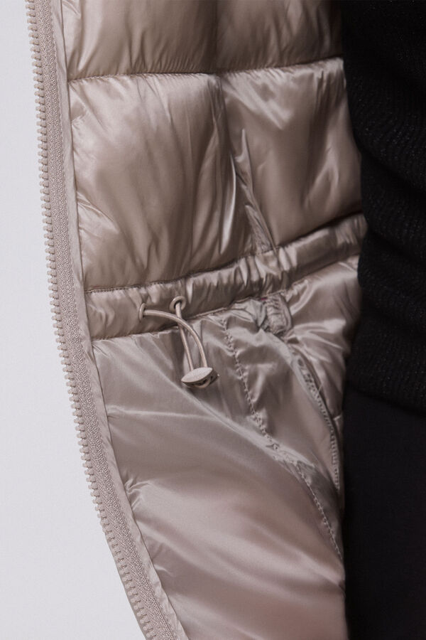 Pedro del Hierro Parka acolchoada capuz Beige