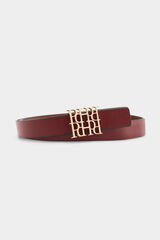 Pedro del Hierro Cintur&oacute;n reversible de piel Rojo