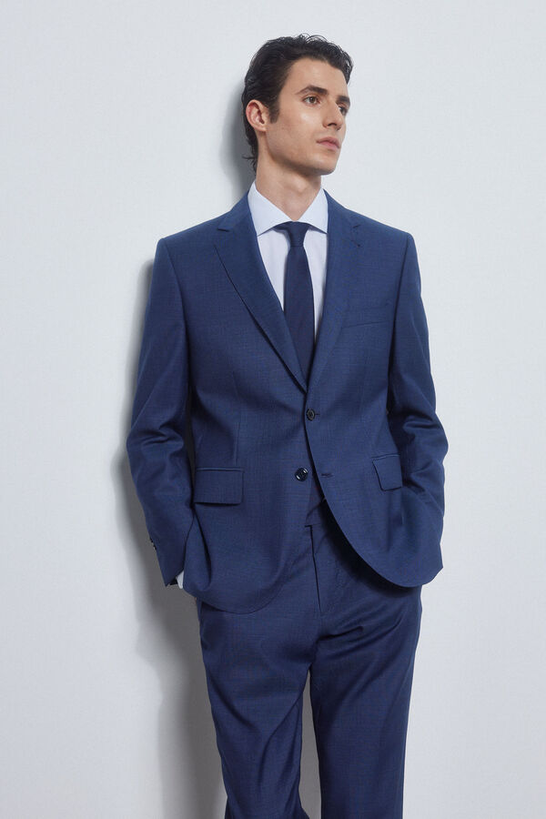 Pedro del Hierro Blazer azul tailored fit Azul