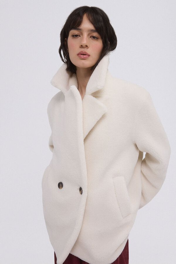 TFP by Tamara Falcó Abrigo de pelo Beige
