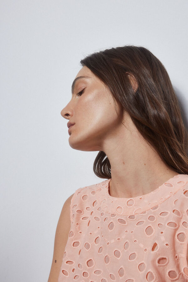 Pedro del Hierro Top crop sin mangas Rosa