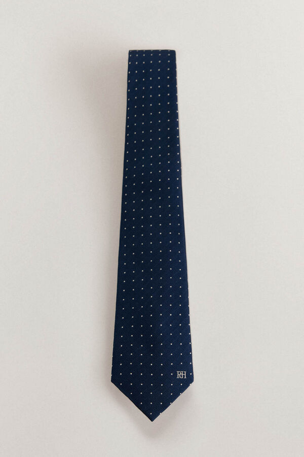 Pedro del Hierro Corbata seda natural Azul