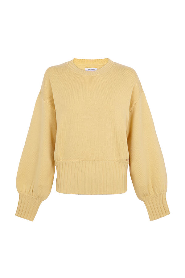 Pedro del Hierro Jersey manga abullonada Amarillo