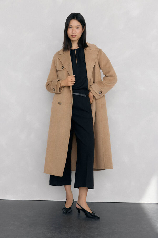 Pedro del Hierro Pantal&oacute;n culotte con cintur&oacute;n Negro