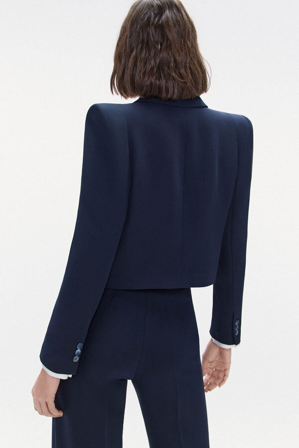 TFP by Tamara Falcó Blusa estampada cruzada Azul