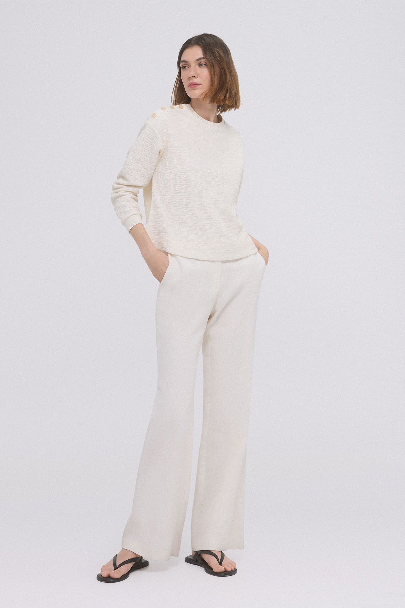 Pedro del Hierro Sudadera lisa botones