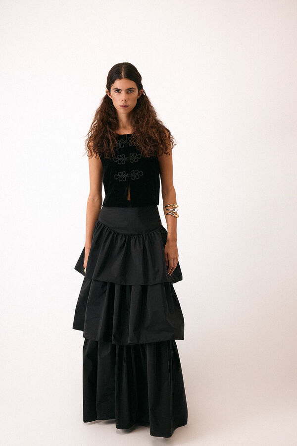 Pedro del Hierro Chaleco terciopelo Negro