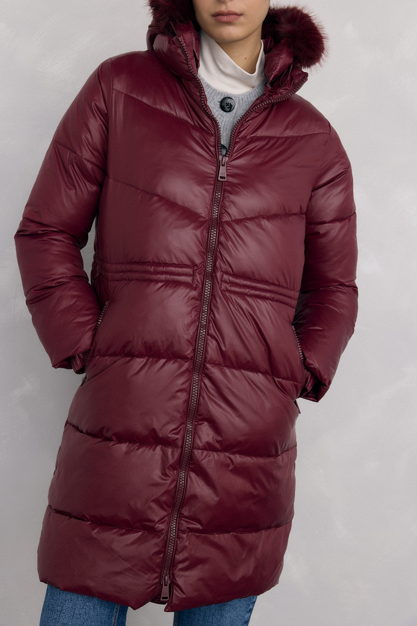 Pedro del Hierro Parka comprida capuz