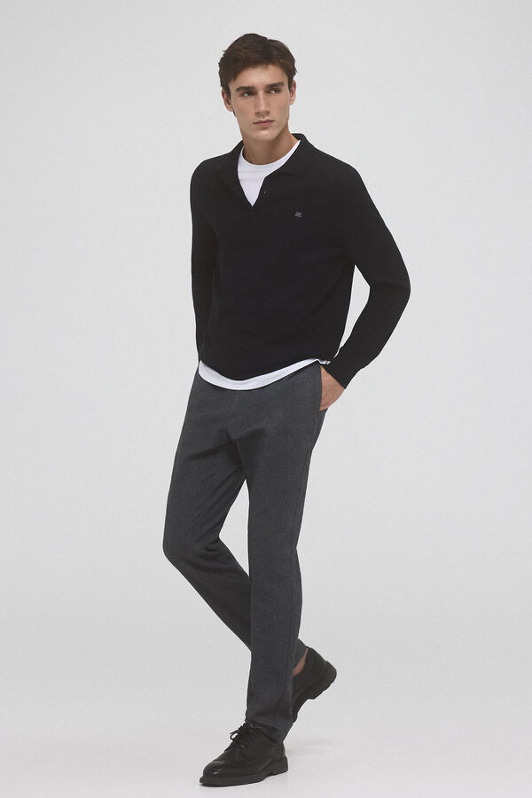 Pedro del Hierro Pantal&oacute;n chino pinzas regular fit Gris
