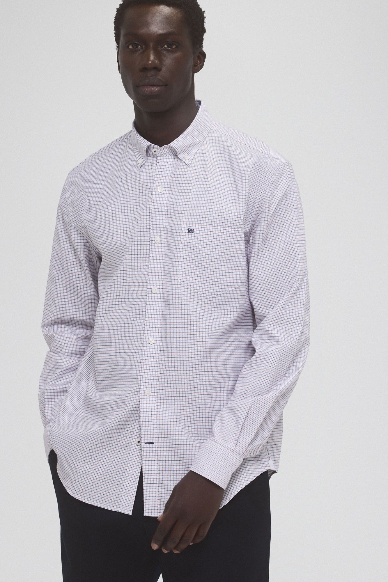 Pedro del Hierro Camisa non iron oxford cuadros