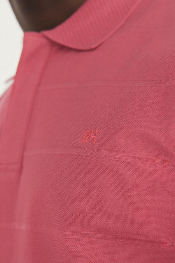 Pedro del Hierro Polo piqu&eacute; manga comprida  Bordeaux