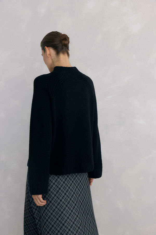 Pedro del Hierro Jersey perkins acampanado Negro