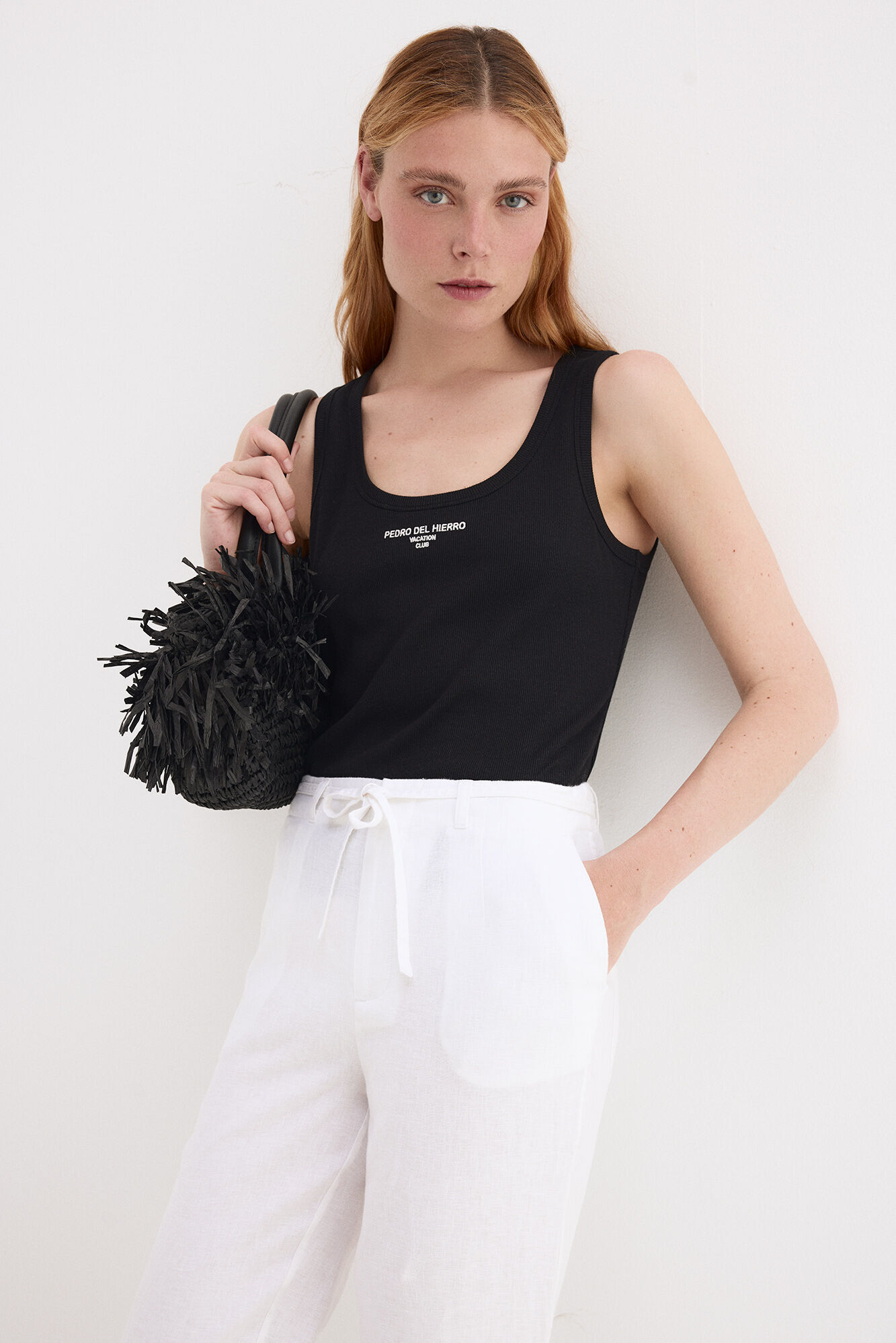 Pedro del Hierro Camiseta rib tirantes