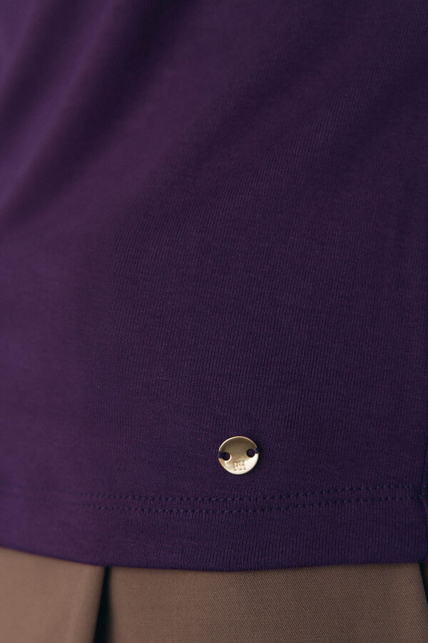 Pedro del Hierro Camiseta off shoulder Morado