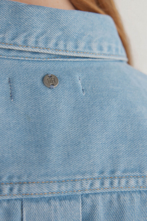 Pedro del Hierro Camisa vaquera manga corta Azul