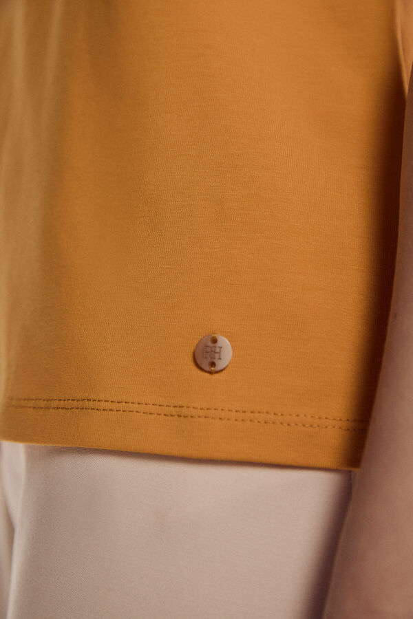 Pedro del Hierro T-shirt sem mangas pontos abertos Amarelo