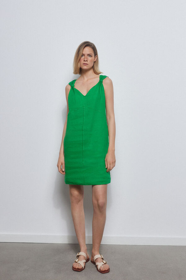 Pedro del Hierro Vestido t&uacute;nica curto Verde