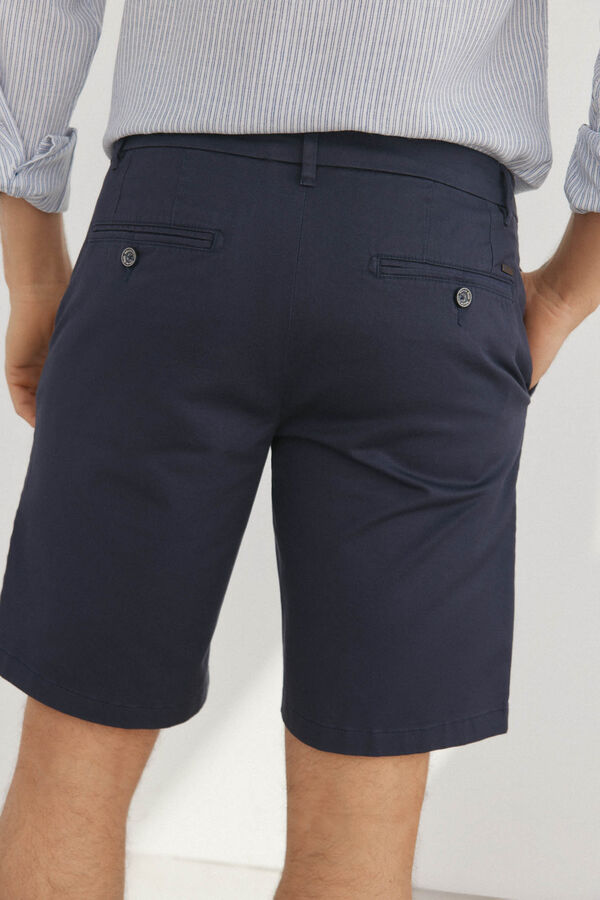 Pedro del Hierro Cal&ccedil;as bermuda chino premium flex  Azul