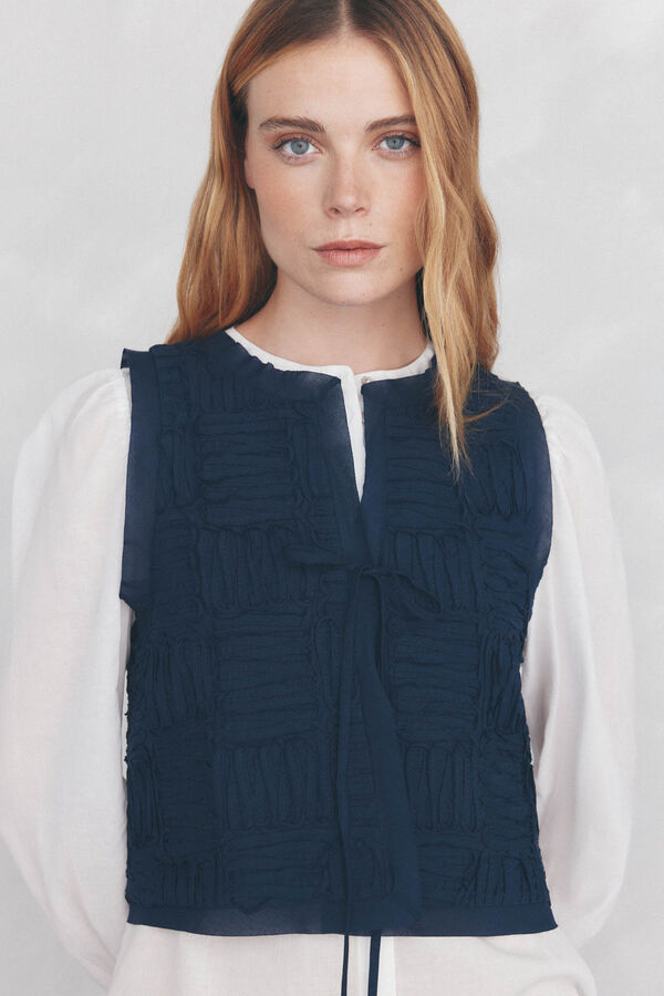 Pedro del Hierro Colete curto Azul