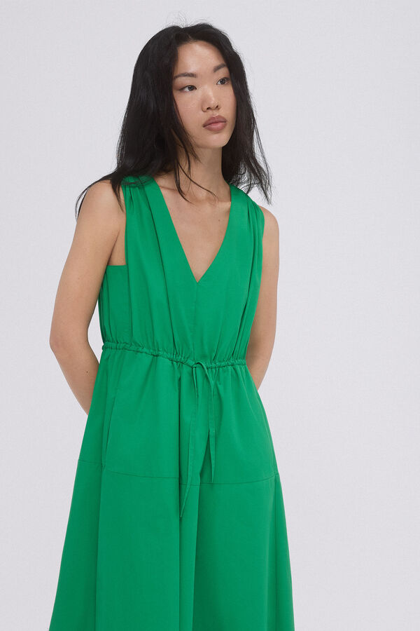 Pedro del Hierro Vestido de algod&oacute;n Verde