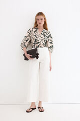 Pedro del Hierro Cal&ccedil;as flare largas cl&aacute;ssicas Branco