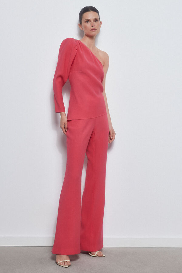 TFP by Tamara Falc&oacute; Top asim&eacute;trico Morado