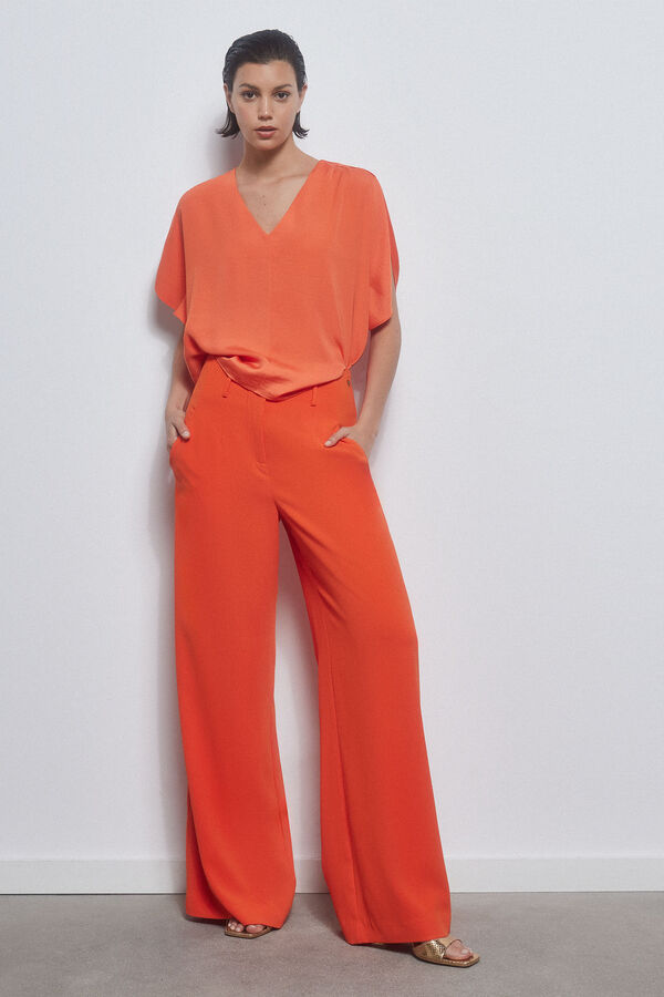 Pedro del Hierro Blusa fluida Naranja