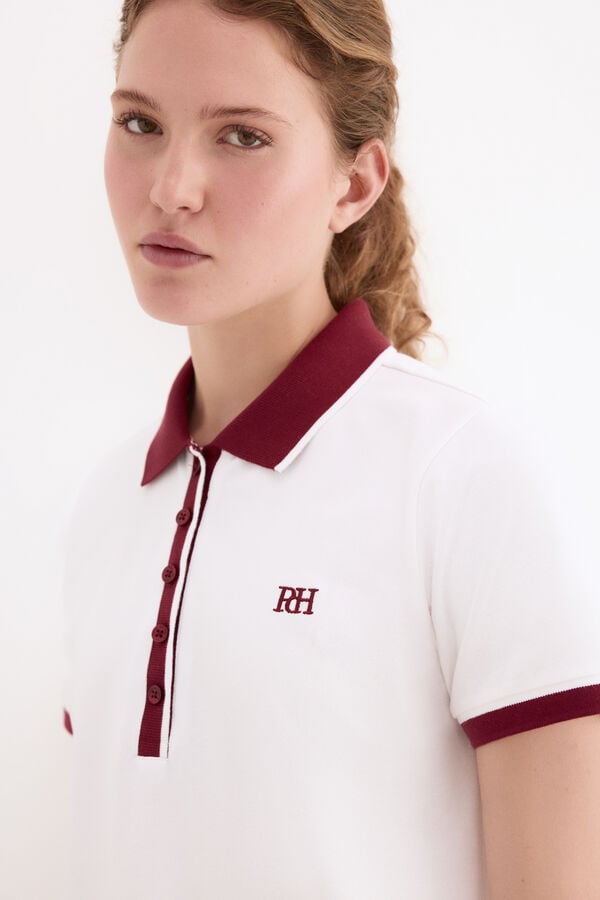 Pedro del Hierro Polo de manga curta Branco