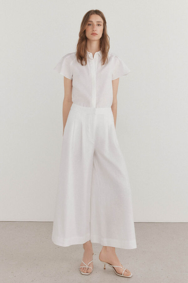 Pedro del Hierro Saia cal&ccedil;a Branco