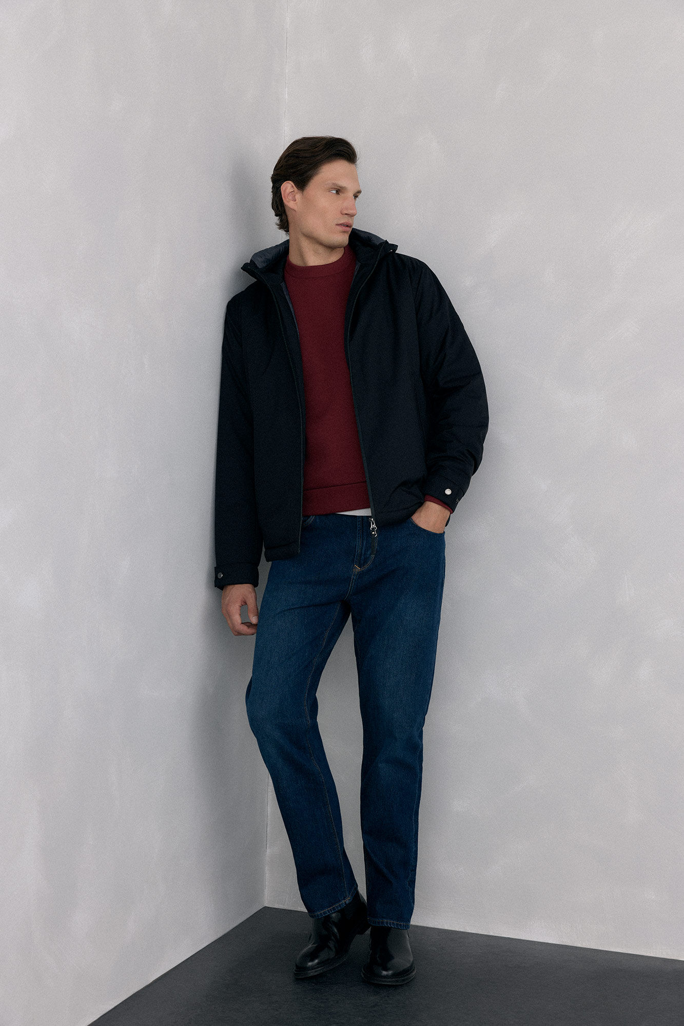 Pedro del Hierro Sudadera cuello caja tejido t&eacute;cnico