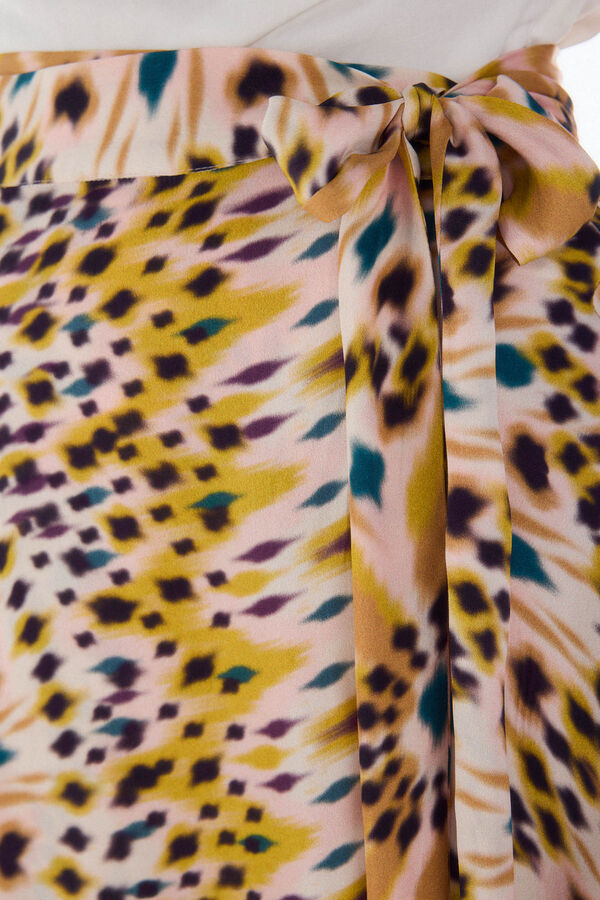 TFP by Tamara Falcó Falda pareo estampada Amarillo