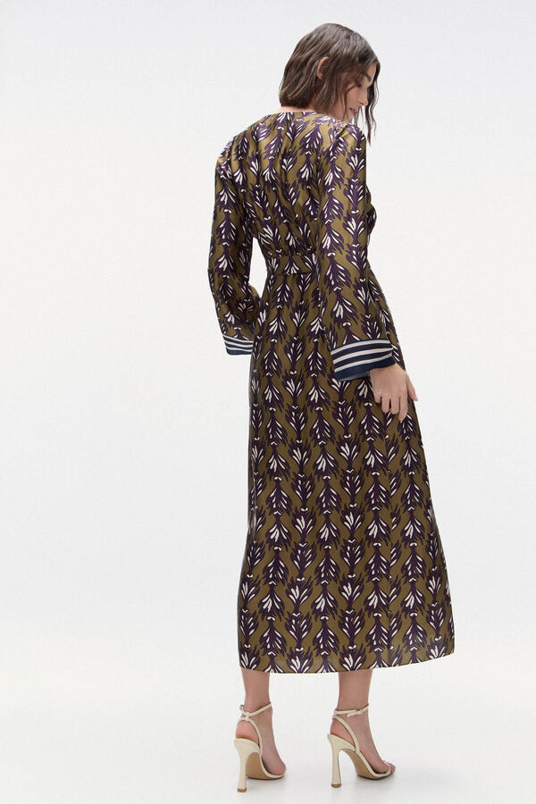 TFP by Tamara Falcó Vestido combinado estampado Verde