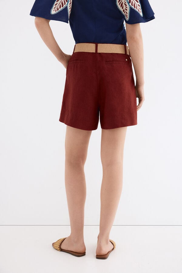 Pedro del Hierro Bermuda cl&aacute;ssica Bordeaux