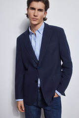 Pedro del Hierro Americana de punto con desmontable Azul