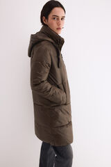 Pedro del Hierro Parka acolchoada com capuz Verde