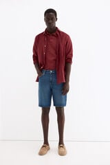 Pedro del Hierro Bermuda regular em denim Azul