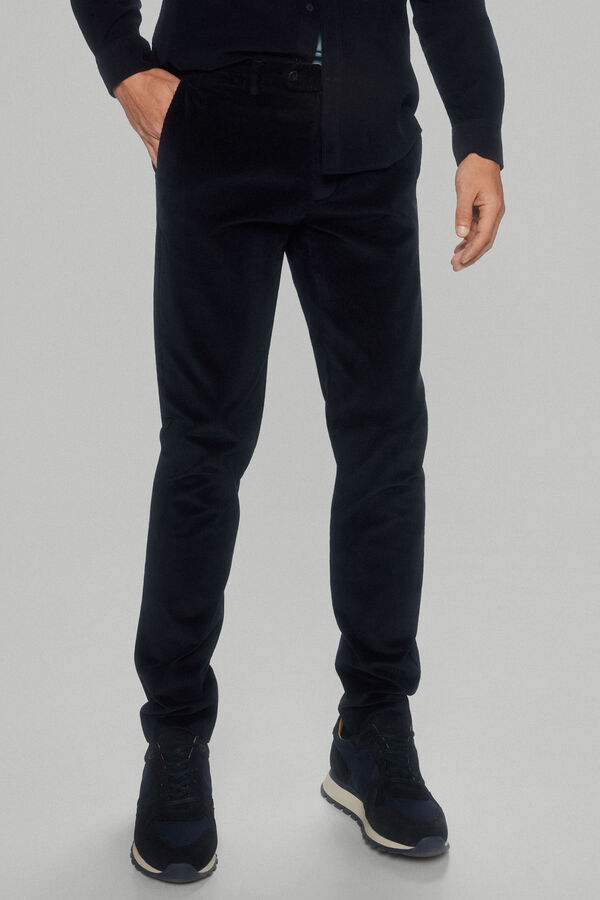Pedro del Hierro cal&ccedil;as chino premium flex corte slim Azul