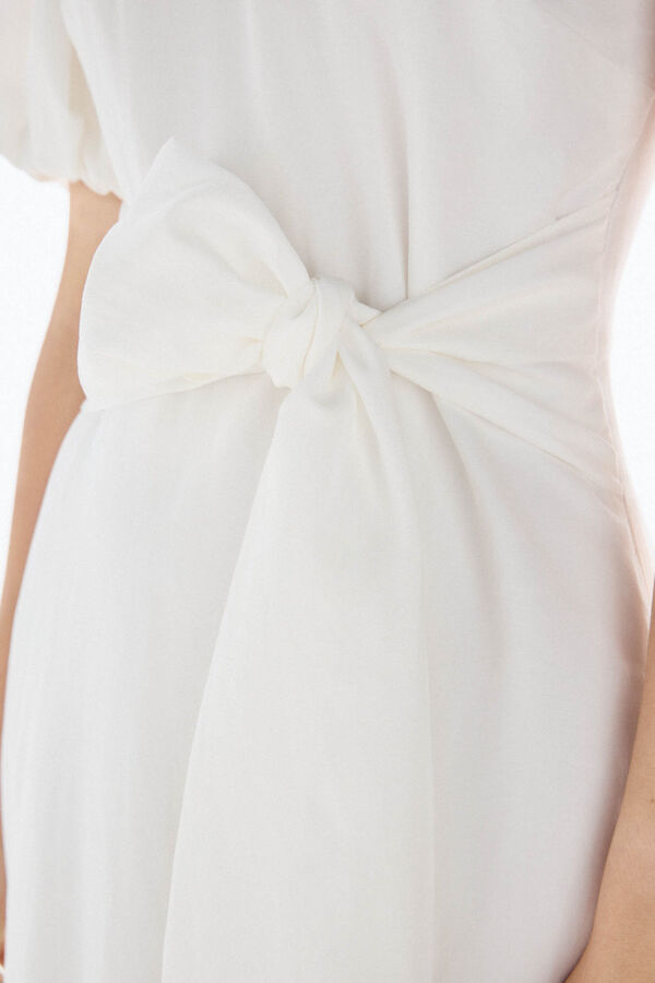 TFP by Tamara Falcó Vestido asimétrico Blanco