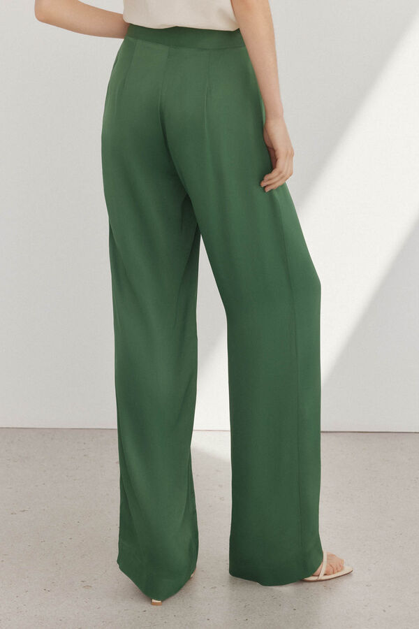 Pedro del Hierro Pantal&oacute;n fluido vestir Verde