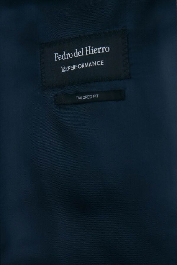 Pedro del Hierro Blazer bi-el&aacute;stico liso e sob medida Cizento