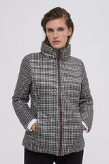 Pedro del Hierro Jaqueta acolchoada revers&iacute;vel estampada Marrom