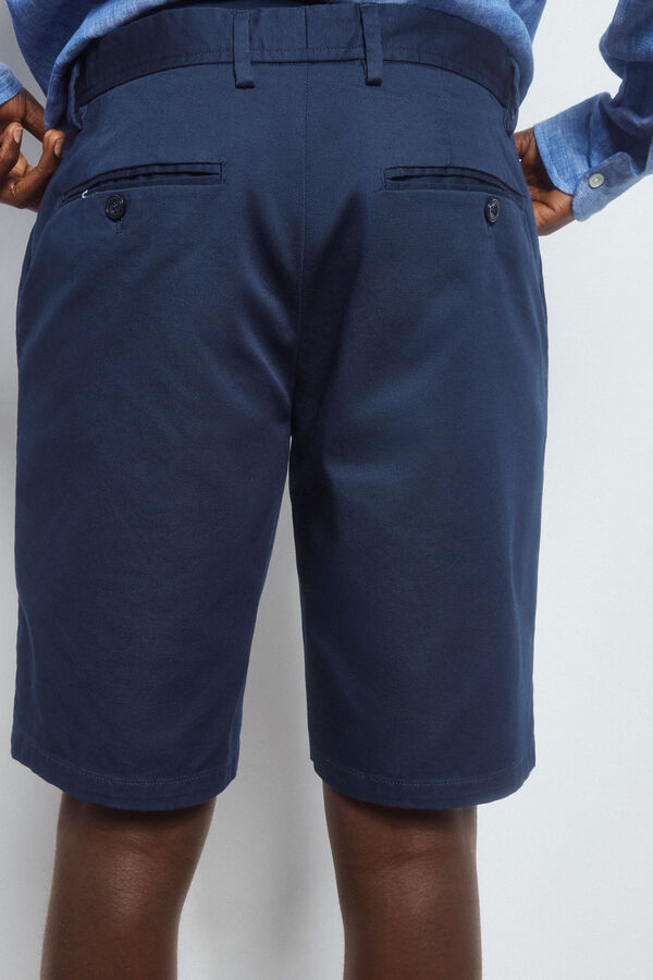 Pedro del Hierro Cal&ccedil;as bermuda chino premium flex  Azul