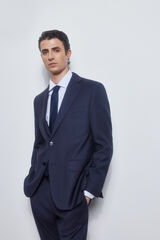 Pedro del Hierro Blazer axadrezado tailored fit Azul