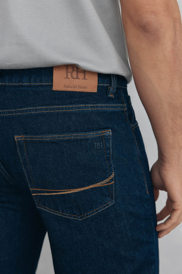 Pedro del Hierro Cal&ccedil;as de ganga straight fit Azul