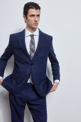 Pedro del Hierro Americana quadrados tailored fit Azul